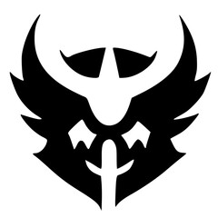 black and white of icon shape