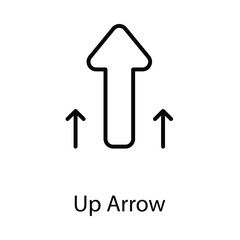 Up arrow icon design stock illustration