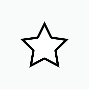 Star Icon - Vector, Sign and Symbol for Design, Presentation, Website or Apps Elements. 
