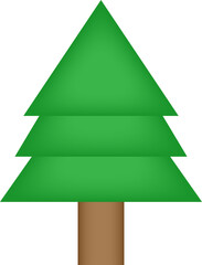 3d Tree Isolated Illustration in Transparent Background
