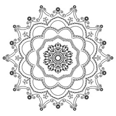 Mandala with Lace Pattern