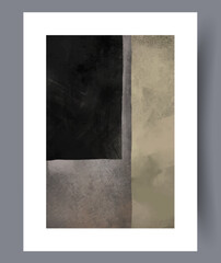 Abstract composition scandinavian geometry wall art print. Wall artwork for interior design. Printable minimal abstract composition poster. Contemporary decorative background with geometry.