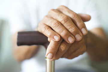 Elderly cane handles reduce the risk of accidents.