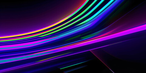 abstrakter mehrfarbiger Hintergrund mit Bewegungswellenlinien - erstellt mit AI
