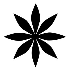 black and white of icon shape