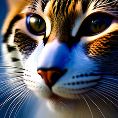 close up of a cat