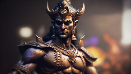 Portrait of Rama, the Hero of the Epic Ramayana