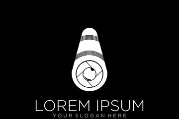 camera photography logo icon vector template	
