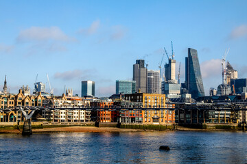 View of London from the Tate Modern. U.K.