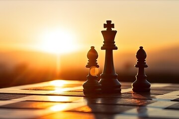 King in chess game represent to leader of the game under the concept of  businness strategy. Generative AI