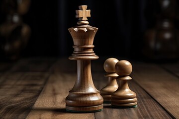 King in chess game represent to leader of the game under the concept of  businness strategy. Generative AI