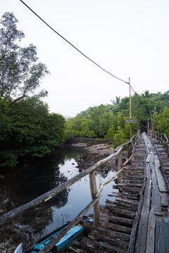 Holzbr&uuml;cke Wasser Waterback 