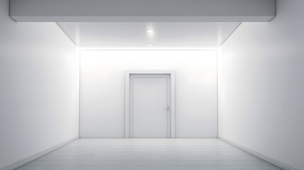 Fototapeta premium salle vide avec une porte, généré par IA