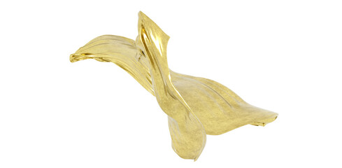 Fototapeta premium 3D render of Gold Cloth abstract background