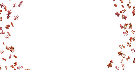 Blurred sale background. 3d