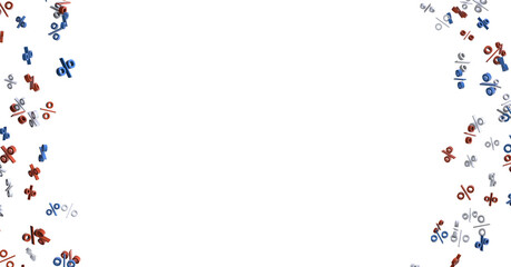 Blurred sale background. 3d