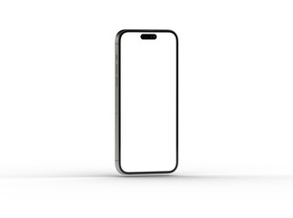 Smartphone frame less blank screen. Mockup generic device. 3d