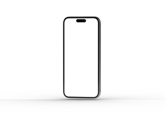 Smartphone frame less blank screen. Mockup generic device. 3d