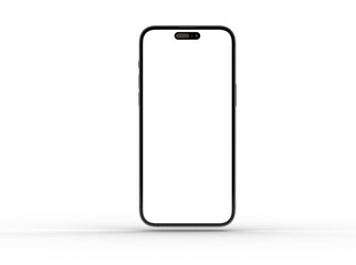 All-screen smartphone mockup isolated 3d