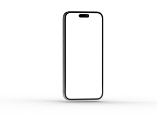 All-screen smartphone mockup isolated 3d