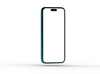 All-screen smartphone mockup isolated 3d