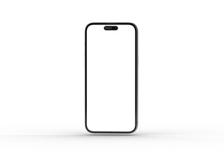 Smartphone frame less blank screen. Mockup generic device. 3d