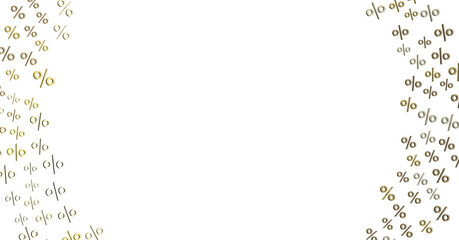 percent shopping digital in hand 3d.