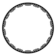 round frame for your text