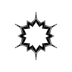 Circular pattern mandala for Coloring book page.