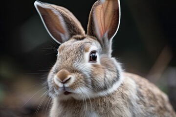 Fototapeta premium A close up of a bunny rabbit