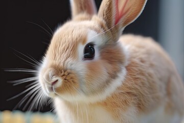 Fototapeta na wymiar A close up of a bunny rabbit