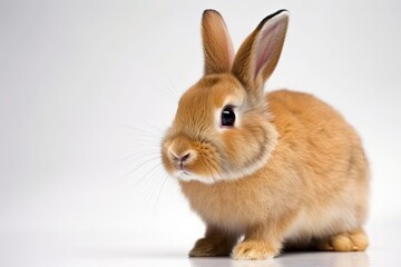 Obraz premium A bunny rabbit on a white background