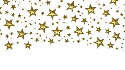XMAS Stars - stars. Confetti celebration, Falling golden abstract decoration for party, birthday celebrate,