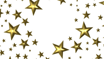 XMAS Stars - stars. Confetti celebration, Falling golden abstract decoration for party, birthday celebrate,