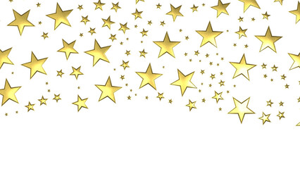 XMAS Stars - stars. Confetti celebration, Falling golden abstract decoration for party, birthday celebrate,