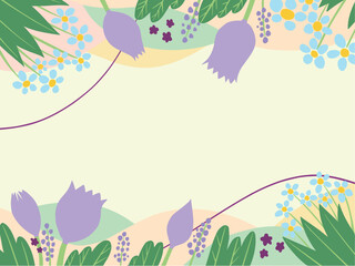 Floral background, spring, flower, frame, vector, floral, nature, spring, design, illustration, art, flowers, 