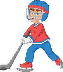 boy ice hockey player