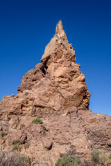 Fototapeta premium Felsformation im Teide- Nationalpark auf Teneriffa am Tag 
