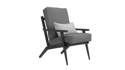 Obraz premium arm chair angle view without shadow 3d render