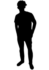 silhouette of a man