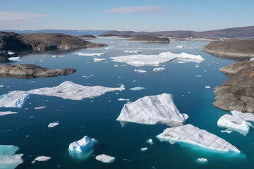 Ice melting climate change (AI Generated)