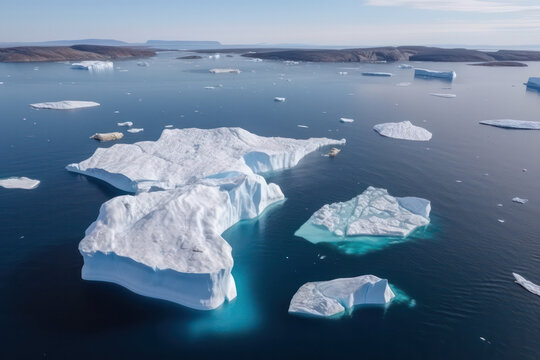 Ice melting climate change (AI Generated)