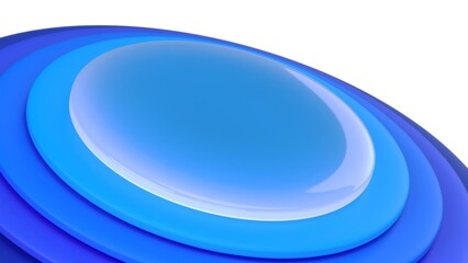 blue glass sphere