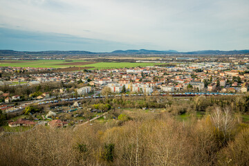 Vue sur Ambérieu-en-Bugey depuis la Tour de Saint Denis en Bugey