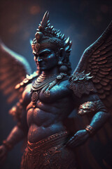 Majestic Garuda Sculpture: Symbol of Power and Devotion in Indian Mythology