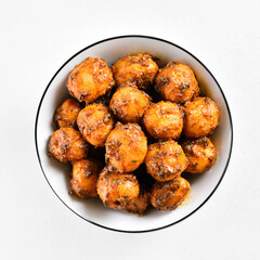 Bombay potatoes in bowl