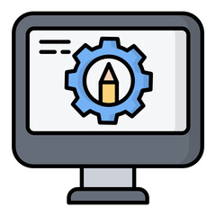 Learning Process Line Color Icon