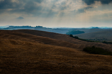 Tuscan landscape of the Sienese hills