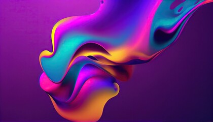 Obraz na płótnie Canvas Abstract colorful liquid pink blue background with painted texture. purple liquid wavy shapes futuristic banner. Glowing retro waves background