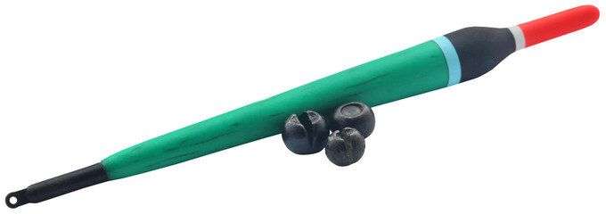 Fishing float with lead sink © Swapan